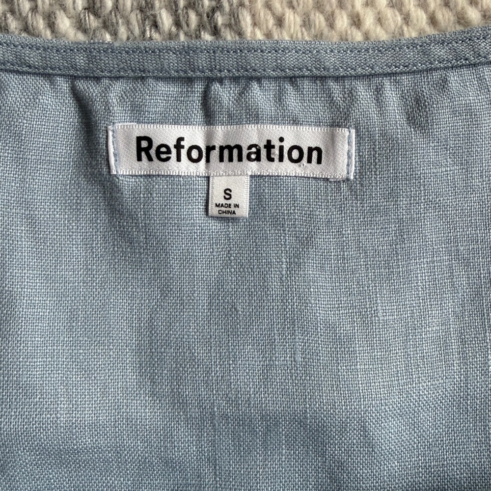 Reformation Light Blue Mini Slip Dress - Picture 8 of 10